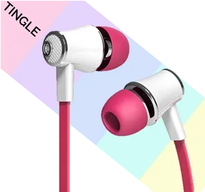 Colorful Earbuds Tingle Brand PNG