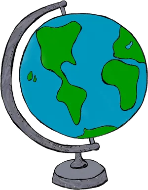 Colorful Earth Globe Clipart PNG image