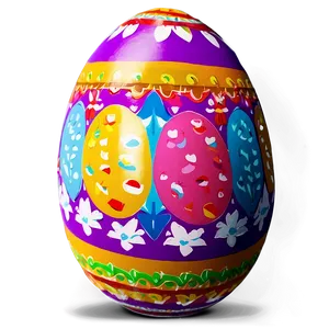 Colorful Easter Egg Png Hbc97 PNG image