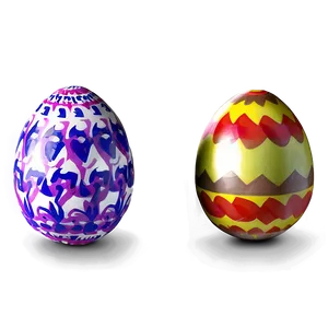Colorful Easter Eggs Png Brq PNG image
