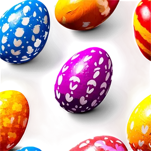 Colorful Easter Eggs Png Fcl35 PNG image