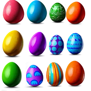 Colorful Easter Eggs Png Uet PNG image