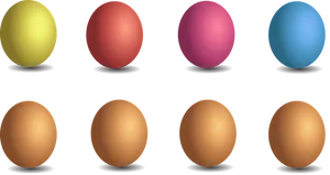 Colorful Egg Collection PNG image