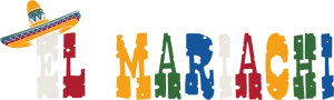 Colorful El Mariachi Text Graphic PNG