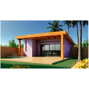 Colorful Encanto House Art Png Ebc PNG image