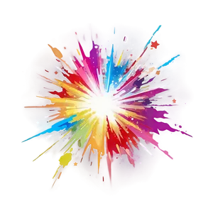 Colorful Explosion Transparent PNG Artwork Vov94 PNG