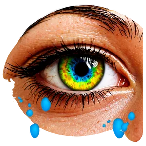 Colorful Eye Art PNG 17