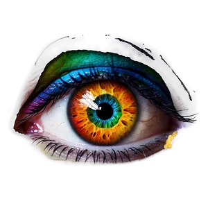 Colorful Eye Art PNG Eqe63