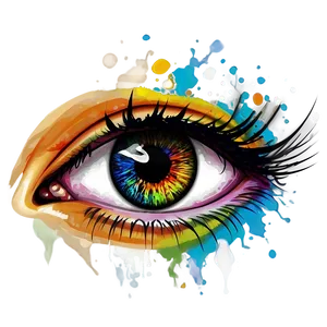 Colorful Eye Art PNG Paq