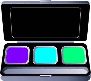Colorful Eyeshadow Palette Graphic PNG image