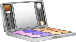 Colorful Eyeshadow Palette Illustration PNG