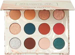 Colorful Eyeshadow Palette Open PNG image