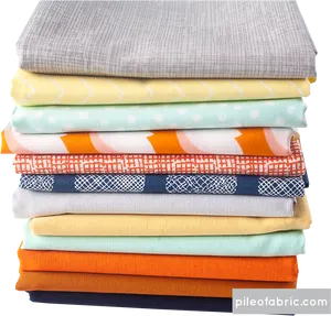 Colorful Fabric Stack PNG image