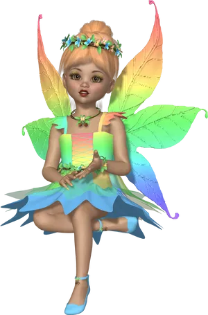 Colorful Fairy Illustration