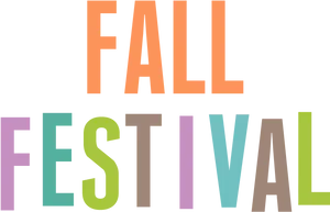 Colorful Fall Festival Logo PNG image