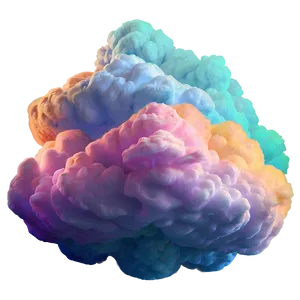 Colorful Fart Cloud Drawing Png 06212024 PNG image