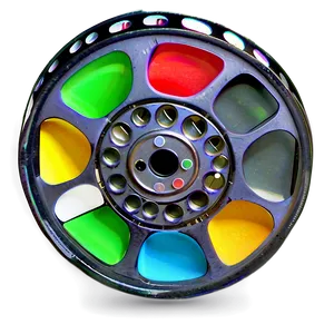 Colorful Film Reel Png 72 PNG image