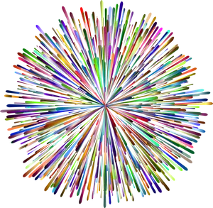 Colorful Fireworks Explosion Clipart