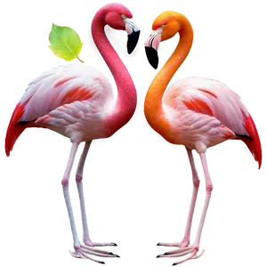 Colorful Flamingo Pattern PNG Ohb34