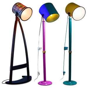 Colorful Floor Lamp PNG Jau