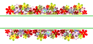 Colorful Floral Banner Design