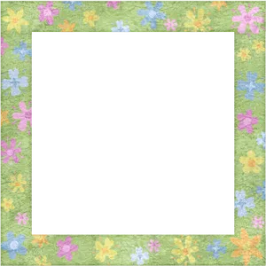 Colorful_ Floral_ Frame_ Background PNG image