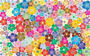 Colorful Floral Pattern Background