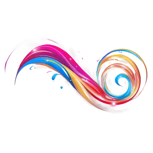Colorful Flourish Art PNG Yhe PNG