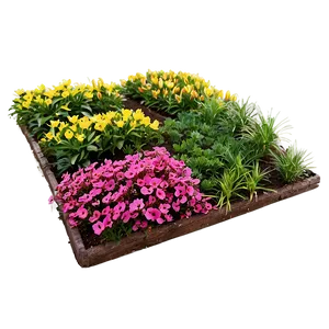 Colorful Flower Bed Png 79 PNG image