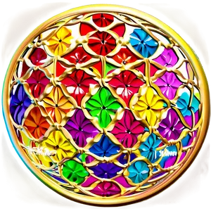 Colorful Flower Of Life Artwork PNG 06252024