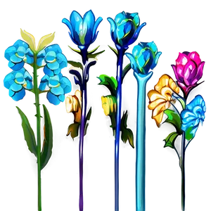 Colorful Flower Stem PNG 98 PNG