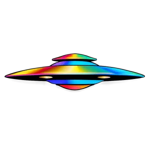 Colorful Flying Saucer Background PNG 23 PNG