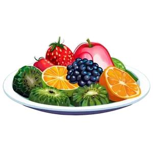Colorful Food Illustrations PNG 06252024 PNG
