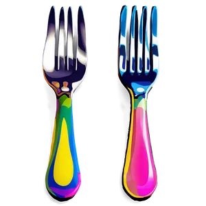 Colorful Fork Png 68 PNG image