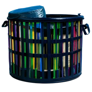 Colorful Garbage Can PNG Mgy