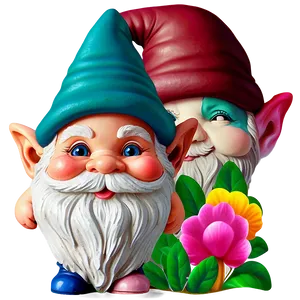 Colorful Garden Gnome Png Vef PNG image