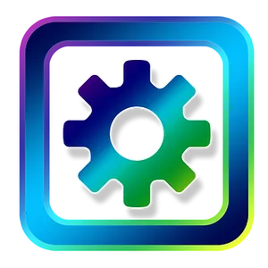 Colorful Gear Icon