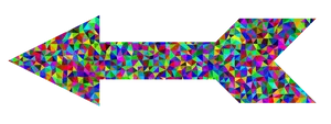 Colorful Geometric Arrow PNG image