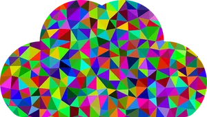 Colorful Geometric Cloud Pattern