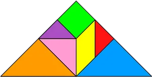 Colorful Geometric Triangle Puzzle