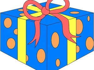 Colorful Gift Box Illustration PNG image
