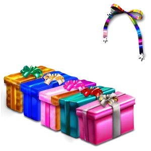 Colorful Gift Box PNG Nau48