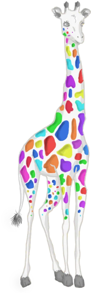 Colorful Giraffe Artwork