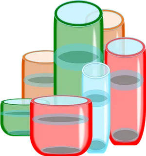 Colorful Glassware Collection