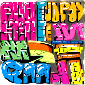 Colorful Graffiti Png Bhb PNG image