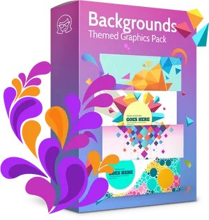Colorful Graphics Pack Box Design