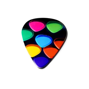 Colorful Guitar Pick Png 4 PNG image