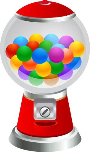 Colorful Gumball Machine Vector PNG image