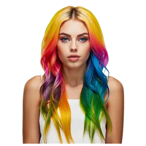 Colorful Hair Clipart Png Ksd44 PNG image