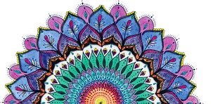 Colorful Hand Drawn Mandala Artwork